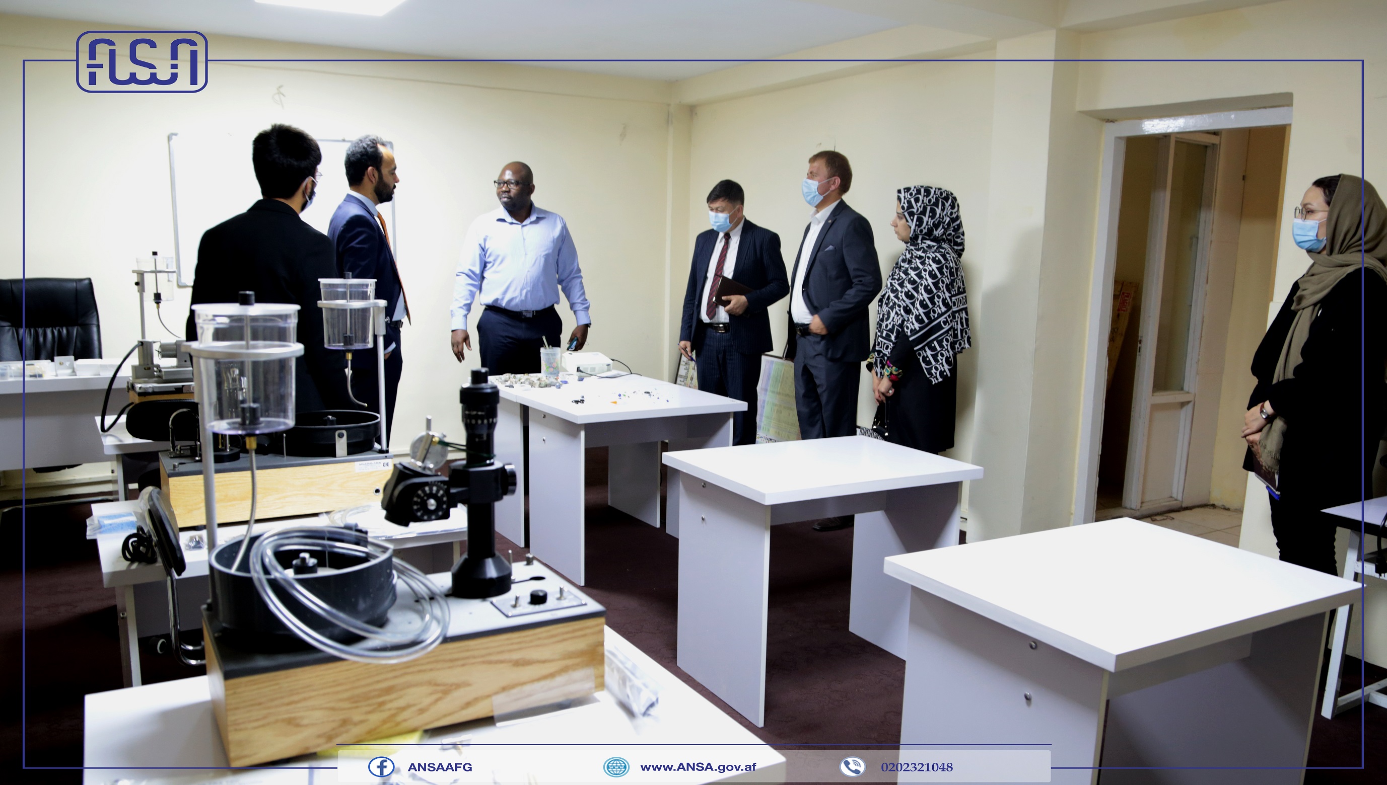 Visiting the Gemology Laboratory and drafting of identification modus operandi, quality stabilization and export of precious stones by Afghanistan National Standards Authority.