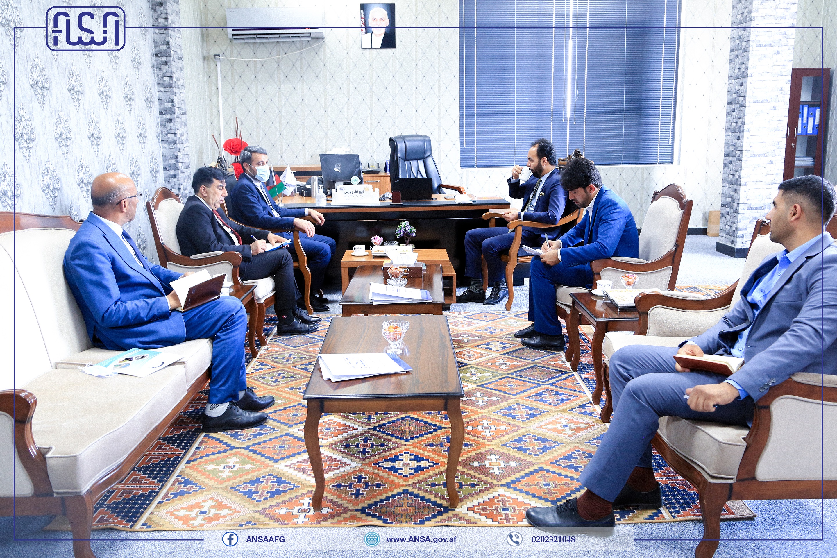 دیدار رئیس عواید غیر مالیاتی معینیت گمرکات وزارت مالیه با رئیس عمومی اداره ملی ستندرد.